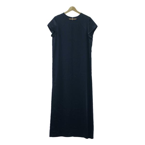 ETRE TOKYO / エトレトウキョウ | サテンマキシワンピース M ダーク