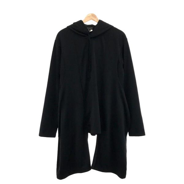 【美品】  COMME des GARCONS HOMME PLUS / コムデギャルソンオムプリュス | 2021AW | DARKROOM 変形ロングフーディ | M | ブラック | メンズ kldclothing_jtyg7f09t1td