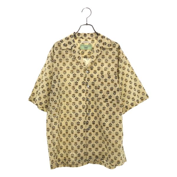 COUTURE D'ADAM / クチュールドアダム ブロックプリント オープンカラーシャツ
