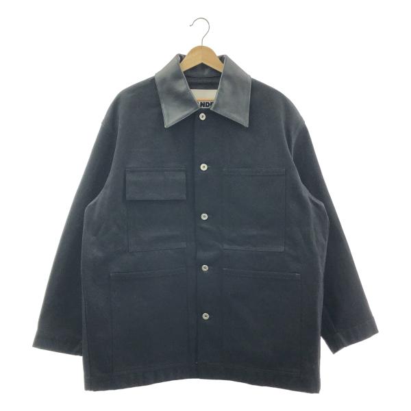 新品 25SS JIL SANDER デニム チョア ジャケット 1370Q▲ JIL SANDER（ジルサンダー） BOXY FIT DENIM CHORE JACKET レザー