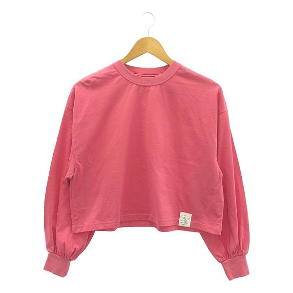 HYKE - HYKE / ハイク | 2024AW | CROPPED LONG-SLV TEE / BIG FIT クロップド ロングスリーブ Tシャツ | S | ピンク | レディース HYKE / ハイク | 2024AW CROPPED LONG-SLV TEE BIG FIT
