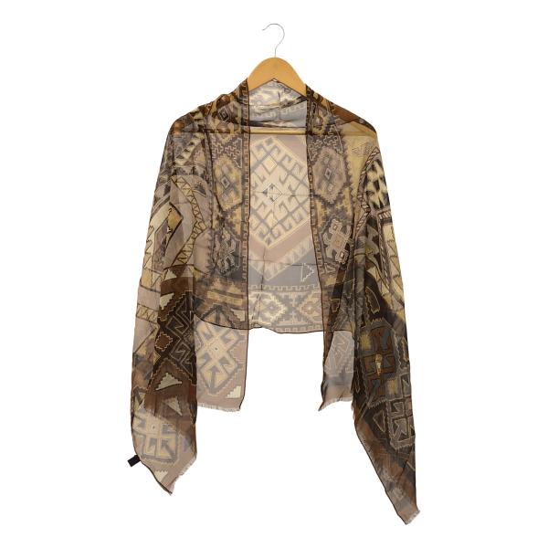 ETRO エトロ イタリア製 シルク 総柄 薄手 大判 ストール  絹100% ETRO / エトロ シルク100% 総柄 大判ストール : KLD ヤフー