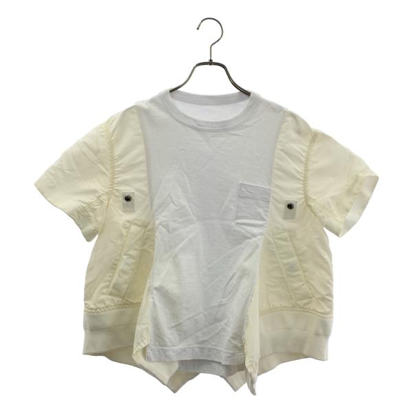 sacai（サカイ） NYLON TWILL × COTTON JERSEY T-SHIRT Tシャツ : KLD