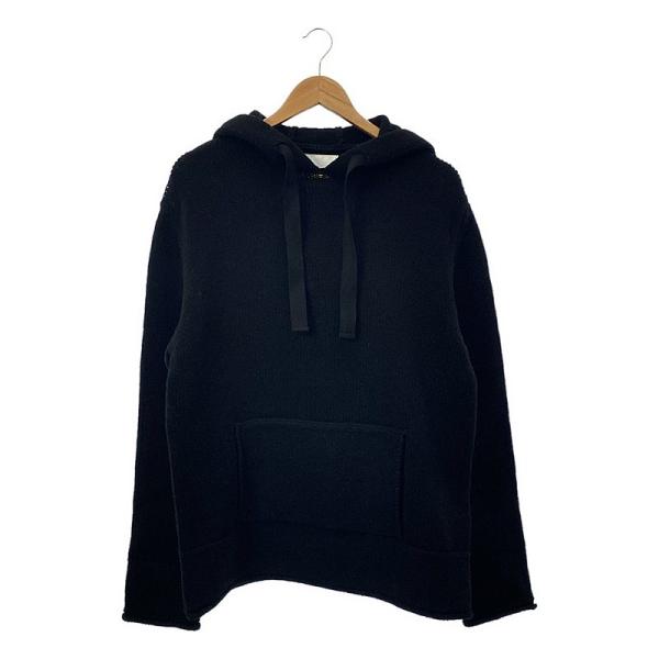 【美品】  JIL SANDER / ジルサンダー | 2023AW | オーバーサイズニットパーカー | 46 | ブラック | メンズ JIL SANDER（ジルサンダー） 【美品】 | 2023AW | オーバーサイズ