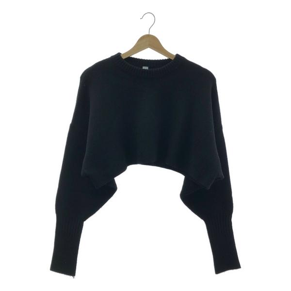 CFCL / シーエフシーエル | WOOL MILAN TOP クロップド プルオーバー ニット | F | ブラック | レディース CFCL（シーエフシーエル） WOOL MILAN TOP クロップド プルオーバー