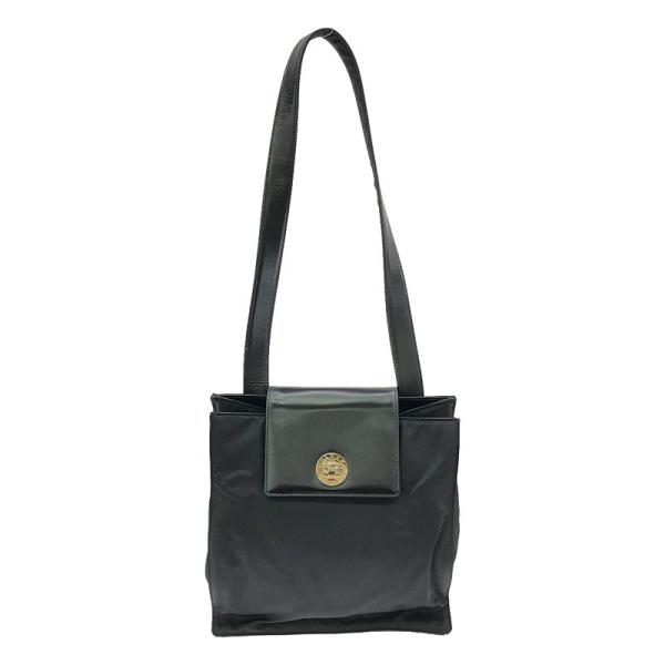 ⭐️とみ⭐️ BVLGARI ブルガリ　ターンロックハンドバッグ BVLGARI（ブルガリ） | ターンロック ワンショルダーバッグ | ブラック