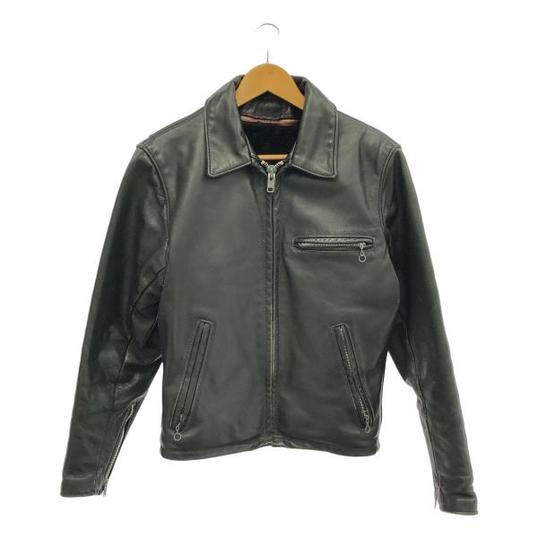 ボアライナー付 schott ショット AT101E 黒革シングルライダース34 ボアライナー付 schott ショット AT101 黒革シングルライダース 34