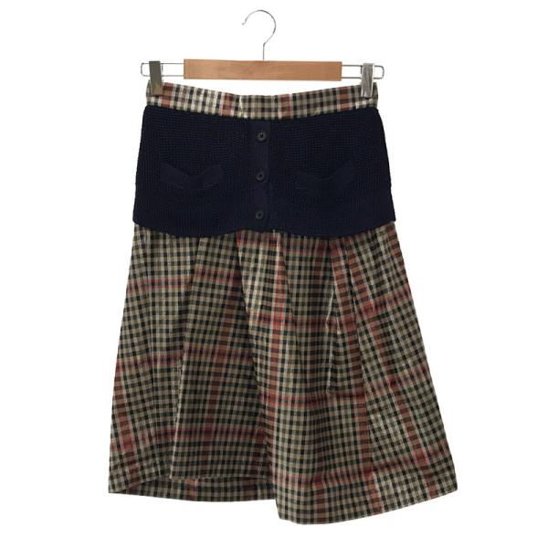 美品】 kolor / カラー | アシンメトリー タック スカート | 1  