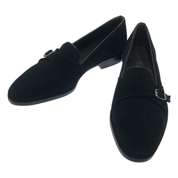【美品】  POLPETTA / ポルペッタ | PASSO-W SINGLE STRAP スエード シングルモンクストラップ シューズ | 40.5 | ブラック | メンズ 美品】 POLPETTA / ポルペッタ | PASSO-W SINGLE STRAP スエード