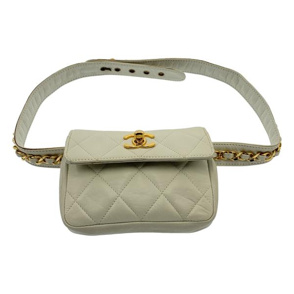 シャネル　マトラッセ　ターンロック　チェーン　ウエストバッグ　ポーチ CHANEL / シャネル マトラッセ ターンロック ウエストポーチ