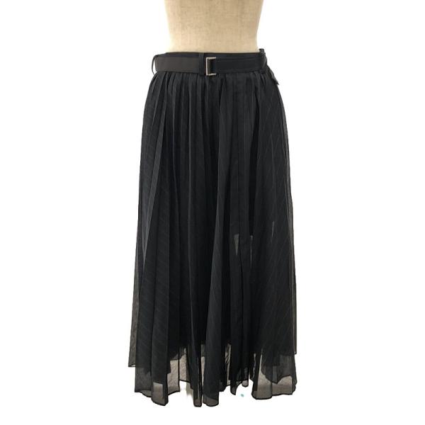 sacai（サカイ） 【美品】 | 2023SS | Chalk Stripe Skirt プリーツ