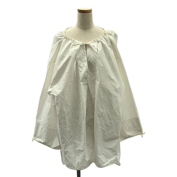 JIL SANDER / ジルサンダー | Ruffled Voile Blouse / 付け襟 スキッパー ギャザー ボリューミー ブラウス トップス | 36 | ホワイト | レディース JIL SANDER（ジルサンダー） | Ruffled Voile Blouse / 付け襟