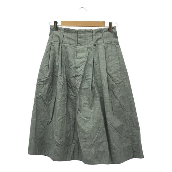 美品！マーガレットハウエル タックミディ丈スカート 2 美品！マーガレットハウエル タックミディ丈スカート 2