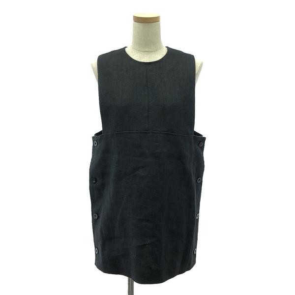 HYKE - HYKE / ハイク | 2023SS | linen long vest リネン ロングベスト | 2 | ブラック | レディース HYKE（ハイク） | 2023SS | linen long vest リネン ロングベスト | 2