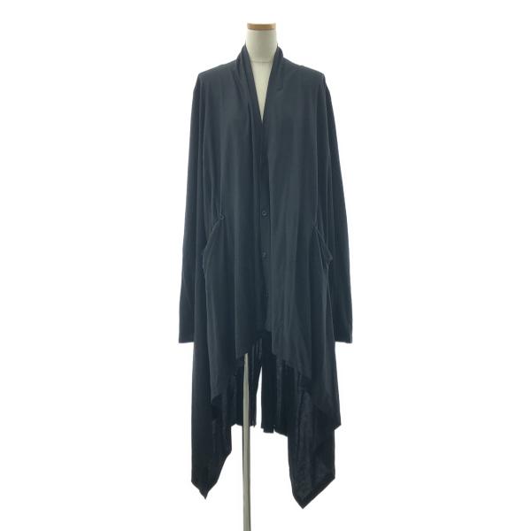 LIMI feu - 【美品】  LIMI feu / リミフゥ | Ly/C Plain Stitch Drape long cardigan ドレープ カーディガン | 2 | ブラック | レディース kldclothing_q45w3cfz5emm