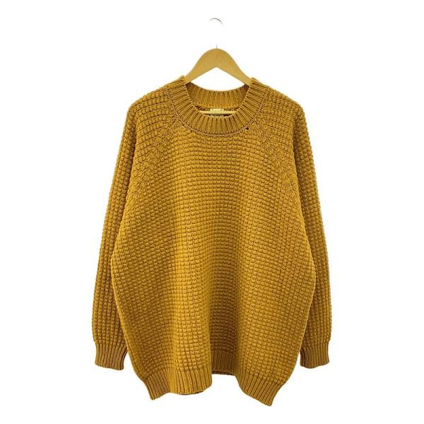 【新品】  JAN-JAN VAN ESSCHE / ヤンヤンヴァンエシュ | KNIT #60 ウールリネン ルーズフィットニット | L | GOLD LALIN | メンズ kldclothing_qr645sdxgce9