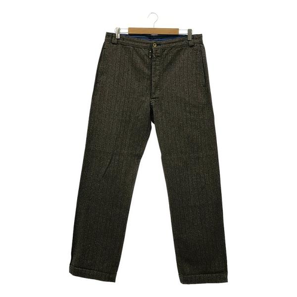 SUGAR CANE / シュガーケーン | ×Mr.Freedom ミスターフリーダム / プシーブルース コットンコンバート ストライプ パンツ | 34 | ブラウン | メンズ SUGAR CANE / シュガーケーン | ×Mr.Freedom ミスターフリーダム