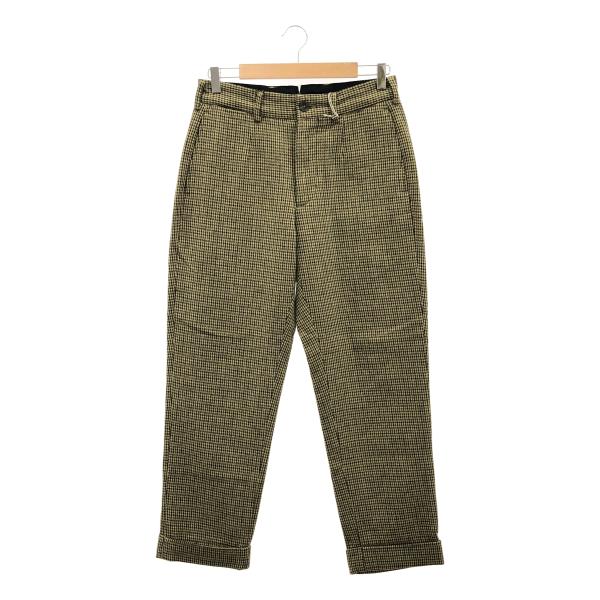 【美品】  Engineered Garments / エンジニアドガーメンツ | ANDOVER PANT HOUNDSTOOTH アンドーバーパンツ ハウンドトゥース 千鳥格子 | 30 | ベージュ / グリーン/ ブラック | メンズ Engineered Garments（エンジニアド ガーメンツ） ANDOVER PANT
