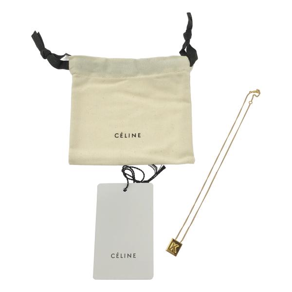 美品 OLD CÉLINE セリーヌ　イニシャルネックレス　フィービー期　Y字型 CELINE（セリーヌ） Phoebe Philo フィービー / K イニシャル