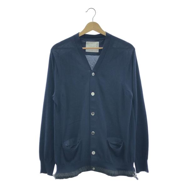 sacai コットンカーディガン　size2 サカイ sacai / サカイ Drawstring Knit Cardigan ドローストリング