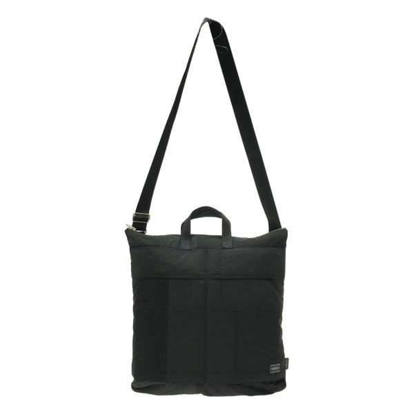 COMME des GARCONS パッチワーク スクエア ハンドバッグ コムデギャルソン 吉田カバン ハンドバッグ（台形型・黒