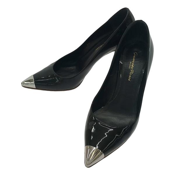 未使用品✨ジャンヴィトロッシ　レザーパンプス　黒　ポインテッドトゥ　38.5 Gianvito Rossi / ジャンヴィトロッシ | パテントレザー ポインテッド