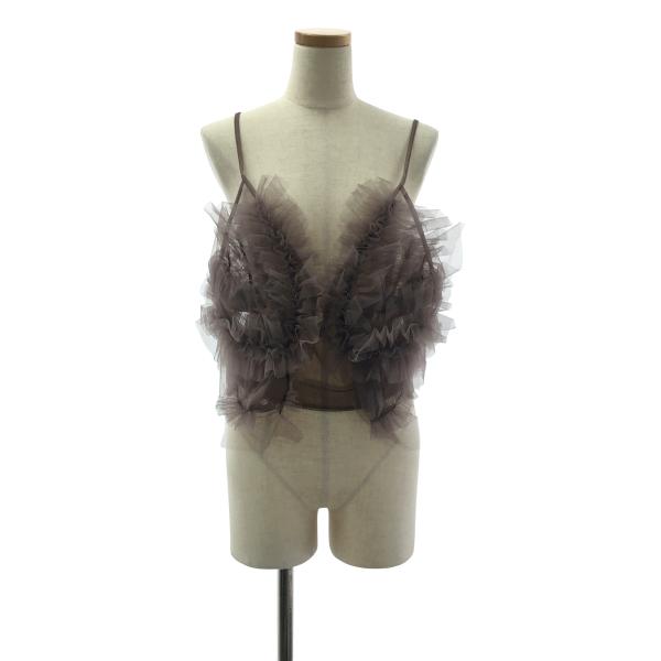 【未使用・新品】Chika Kisada/チュールキャミソール Chika Kisada 【美品】 / チカキサダ | tulle cami top フリル