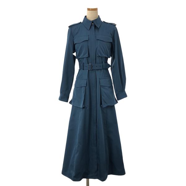 美品】 Re:poris / レポリス | バトルドレス ワンピース 1 ブルー  