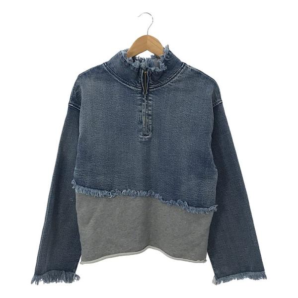 トップス Ameri DENIM SWEAT DOCKING TOP kldclothing_v9ppt66x4ste