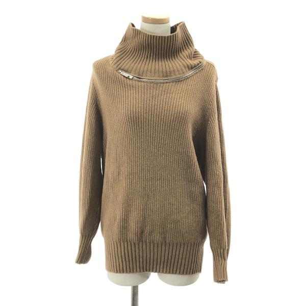 【美品】sacaiサカイ ショルダージップバイカラーニットタートルネックセーター sacai（サカイ） high neck zip knit / ジップ ハイネック ニット