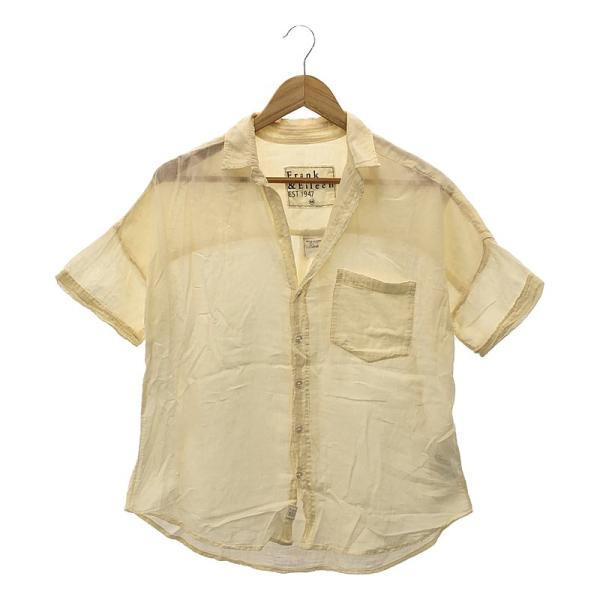 美品 フランクアンドアイリーン Rose コットンボイル 半袖シャツ 黄色L相当 kldclothing_wdlqskyi1n7v