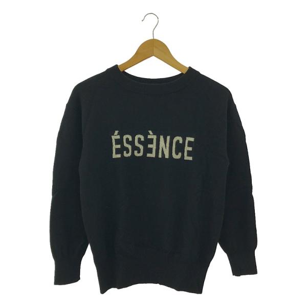 美品　Spick and Span ESSENCEロゴKNIT ブラック Spick＆Span Spick and Span / スピックアンドスパン | ESSENCE