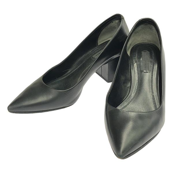 37アレキサンダーワン ポインテッドトゥデザインヒールパンプス ブラック kldclothing_y7i3ltrn2b50