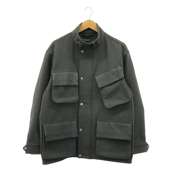 HEUGN / ユーゲン | MILIOR社Double Weaving Melton / BOB CUSTOM / ウール カシミヤ ジャケット | 3 | チャコールグレー系 | メンズ HEUGN / ユーゲン | MILIOR社Double Weaving Melton BOB CUSTOM ウール