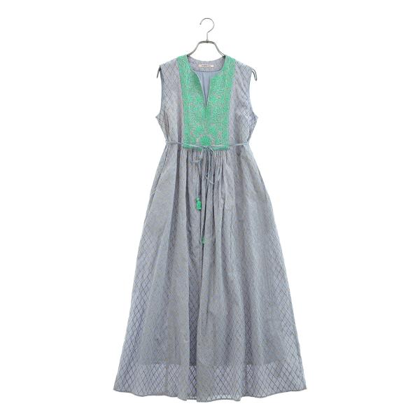 ne Quittez pas / ヌキテパ Dia Check Print EMB Dress コットン