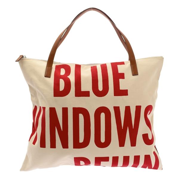 ジルサンダー　キャンバストートバッグ JIL SANDER（ジルサンダー） ZIP TOTE MD / ロゴ レザーハンドル