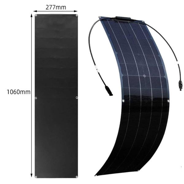 400W�����^���z���p�l���[�d��12V-24V ETFE�P�����h���t���L�V�u���\�[���[�p�l�� (2��200W) 40A�`���[�W�R�� �g���[���[�t�� ���i�摜1
