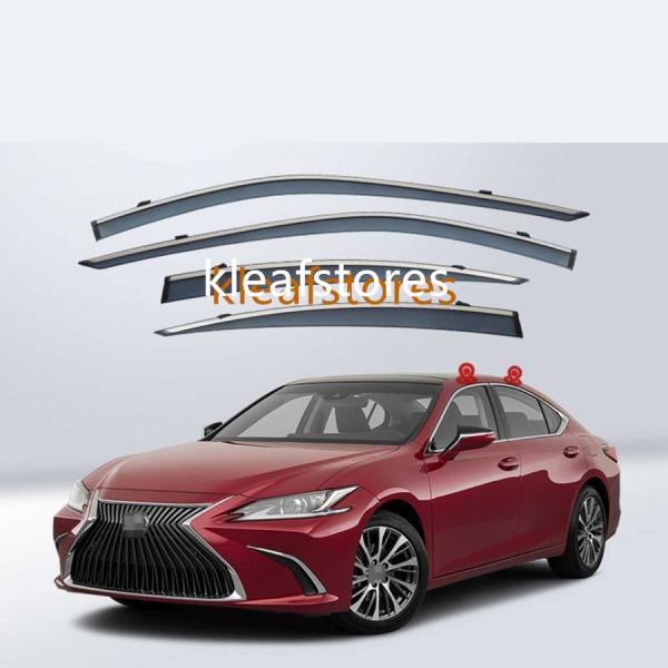 LEXUS ES 10系 ES300h 2018年10月〜 車種専用 サイドバイザー ドアバイザー 4枚セット 雨除け 日除け カーレインバイザー 換気用 ウィンドウバイザー