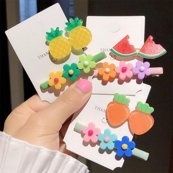 ヘアクリップ2個セット ヘアアクセサリー 子供用 キッズ ベビー