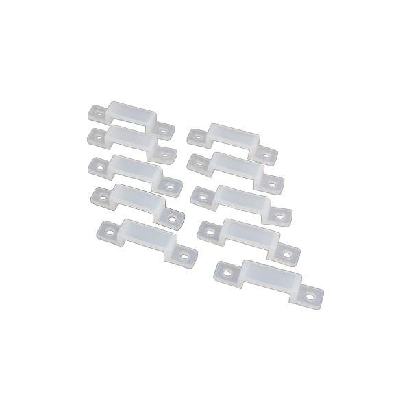 LEDテープ用 サドル 固定クリップ 留め具 20個セット テープLED 1ヶ月保証
