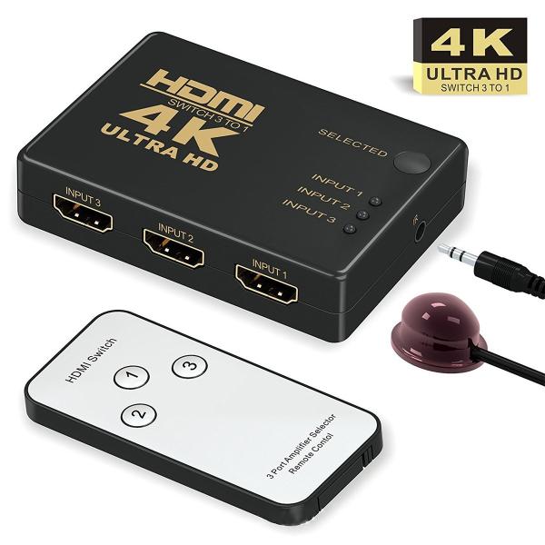 HDMI ZN^[ z ؑ֊ fire tv stick 31o 4K 2K FHDΉ 3DfΉ USBdP[u Rt TV PCɑΉ 1ۏ i摜