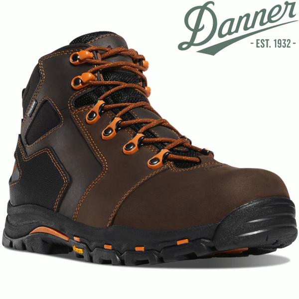 Danner ダナーワークブーツ 防水 DANNER Vicious 4.5 Brown Orange 