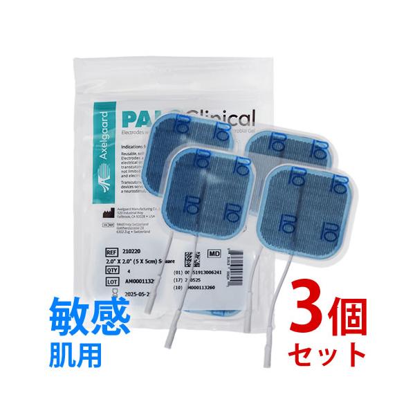 アクセルガード敏感肌Ｍサイズ100パック 3個セット】敏感肌用アクセルガードクリニカル 5×5センチ（4枚入り