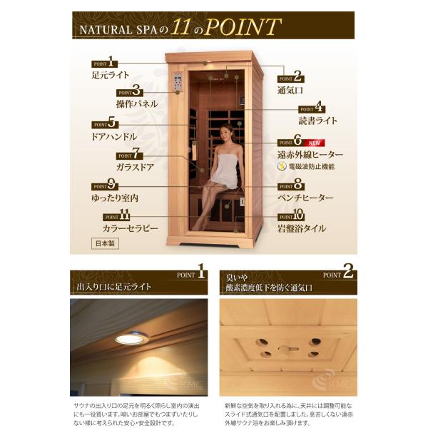 ���S�̓��{���E�d���g�J�b�g�����q�[�^�[�@NATURAL SPA�@���ԊO�������N�[�[�V�����T�E�i�@�ƒ�p�T�E�i�̒�ԃ��f���������1�l�p�BPSE�E�d�C�T�E�i�o�X�K���i ���i�摜4