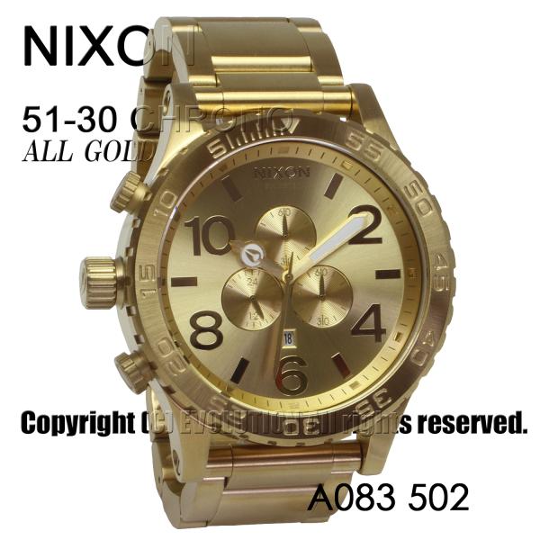 [ニクソン] NIXON 腕時計 51-30 CHRONO: ALL GOLD A083-502-0...