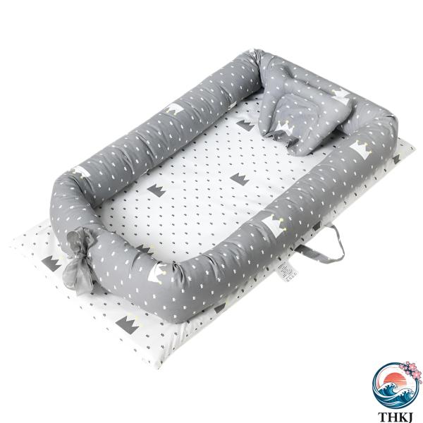 商品の説明                                                製品カテゴリー: ベビーベッド 素材: 綿 スタイル: 漫画 機能: 折りたたみ可能;ポータブル仕様: 90*50*15cm     ...