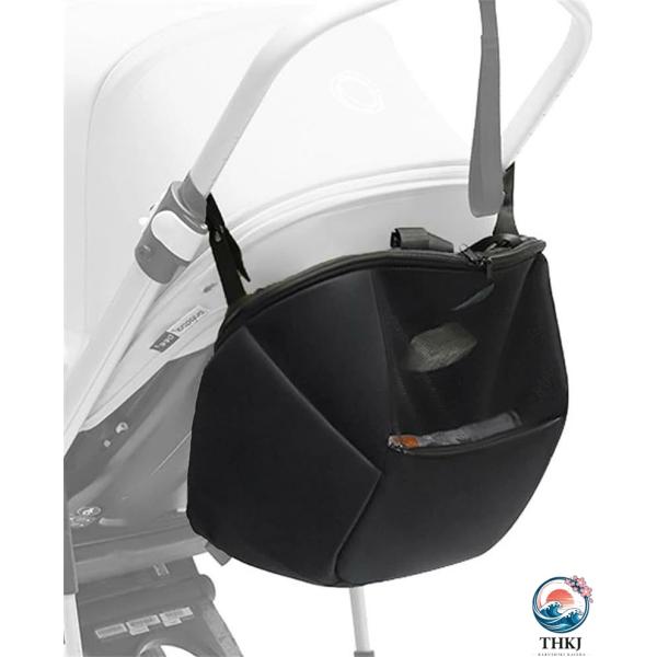 【高品質素材】サイズ:長さ40cm×高さ40cm×幅広さ20cm、両側にあるポケット高さ約26cm（ドリンクホルダー用） 重さ:本体0.31kg、ベビーカーに金属バックルで固定、リュックサック用調節可能ベルト付き、そして手持ちひもがある。オ...