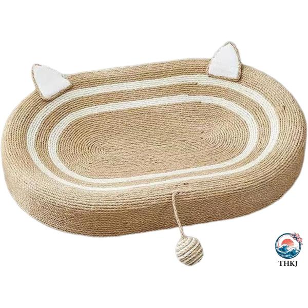 猫の爪とぎボード 室内猫用キャットスクラッチベッド 織物スクラッチャーパッド  猫の巣ペット用品 飼い主と猫の相互作用を高めるための猫の爪とぎボック