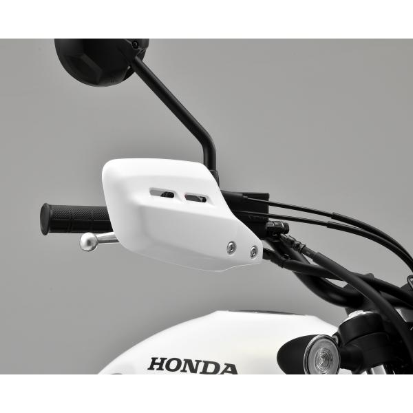 在庫限り特価！！CL250/CL500 ナックルガード 08P71-K3S-JA0ホンダ純正品適用号機：MC57/PC68拳に当たる走行風や雨、飛び石などを軽減し、快適性を向上する専用設計のナックルガード。左右セット。材質：PP樹脂製。カラ...