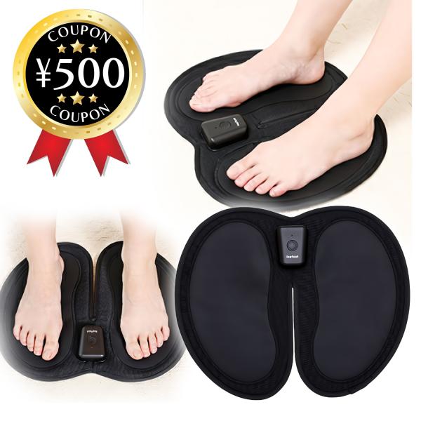 脚用EMS Jogfoot 歩トレパッド 千葉真子監修 ジョグフット ems ダイエット マット 筋トレ ポーチ付属 簡単操作 トレーニング 温感